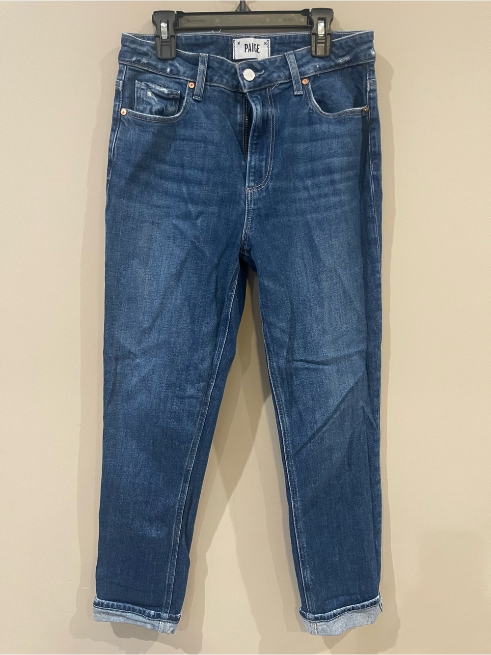 PAIGE Women Skinny Jeans in Dark Blue Wash